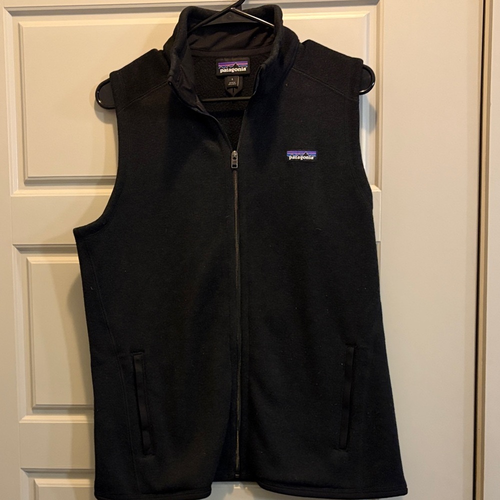Patagonia Black Sleeveless Fleece Vest